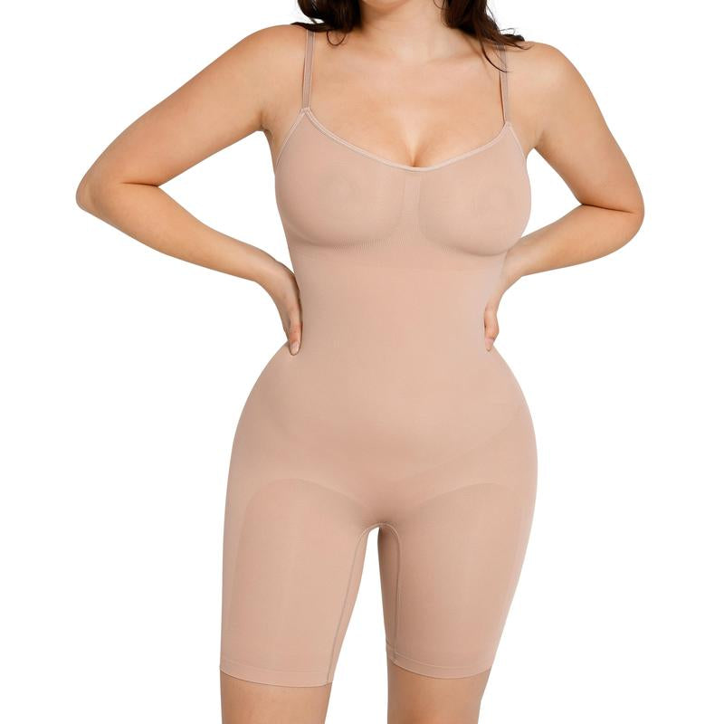 Feelingirl Shapewear for Women Butt Lifter Bodysuit Tummy Control Shapewear Seamless Womenswear Comfort Spaghetti Strap Hip Underwear Basic Minimalist