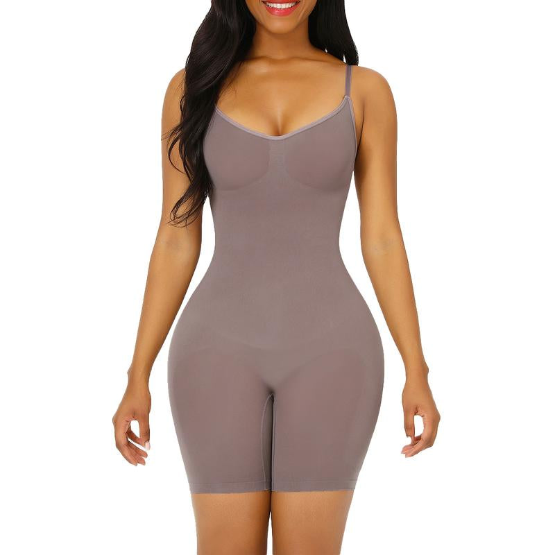 Feelingirl Shapewear for Women Butt Lifter Bodysuit Tummy Control Shapewear Seamless Womenswear Comfort Spaghetti Strap Hip Underwear Basic Minimalist