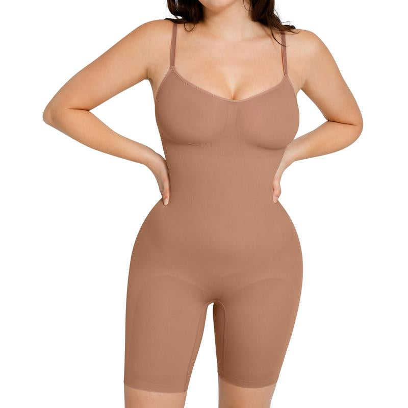 Feelingirl Shapewear for Women Butt Lifter Bodysuit Tummy Control Shapewear Seamless Womenswear Comfort Spaghetti Strap Hip Underwear Basic Minimalist
