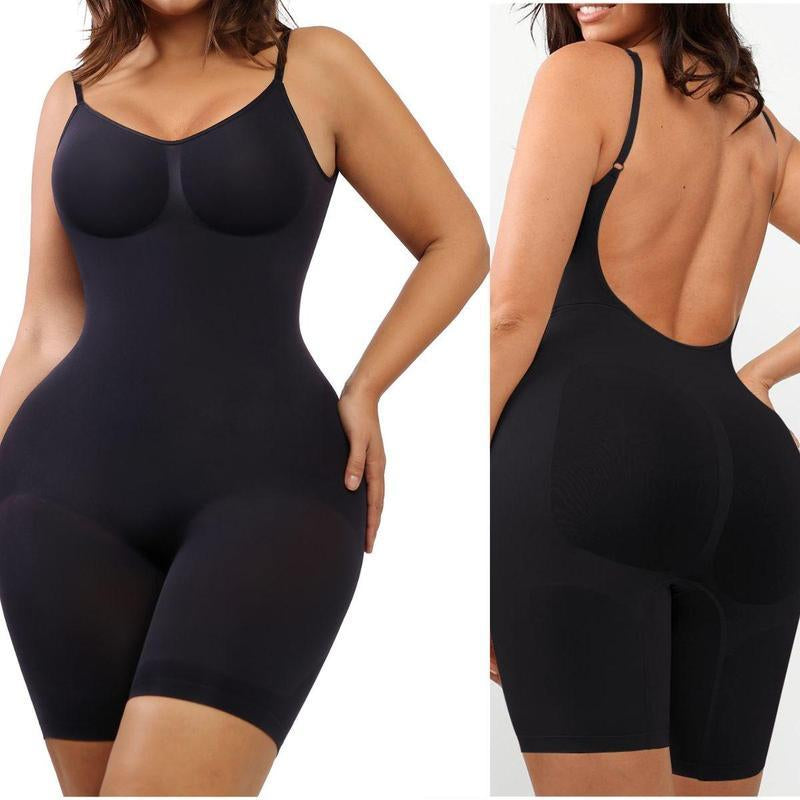 Feelingirl Shapewear for Women Butt Lifter Bodysuit Tummy Control Shapewear Seamless Womenswear Comfort Spaghetti Strap Hip Underwear Basic Minimalist