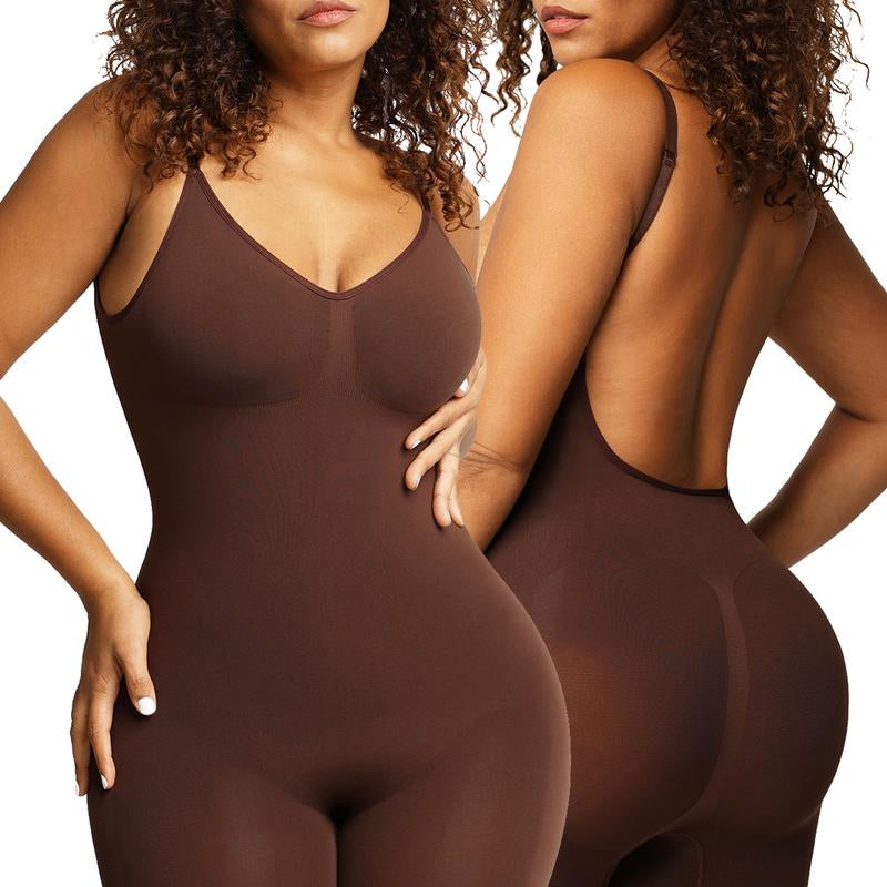Feelingirl Shapewear for Women Butt Lifter Bodysuit Tummy Control Shapewear Seamless Womenswear Comfort Spaghetti Strap Hip Underwear Basic Minimalist
