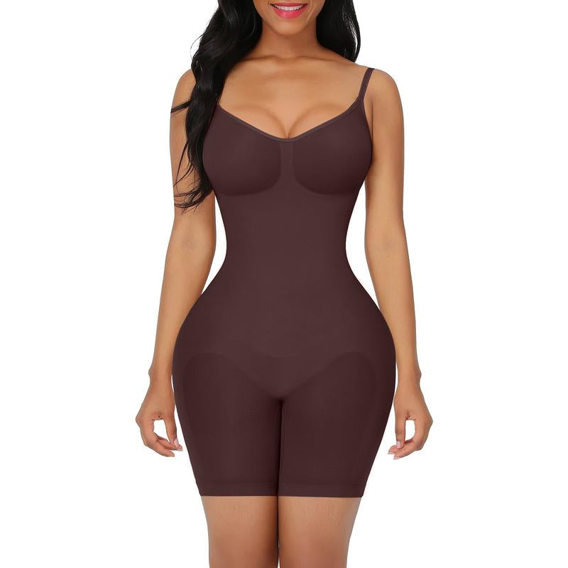 Feelingirl Shapewear for Women Butt Lifter Bodysuit Tummy Control Shapewear Seamless Womenswear Comfort Spaghetti Strap Hip Underwear Basic Minimalist