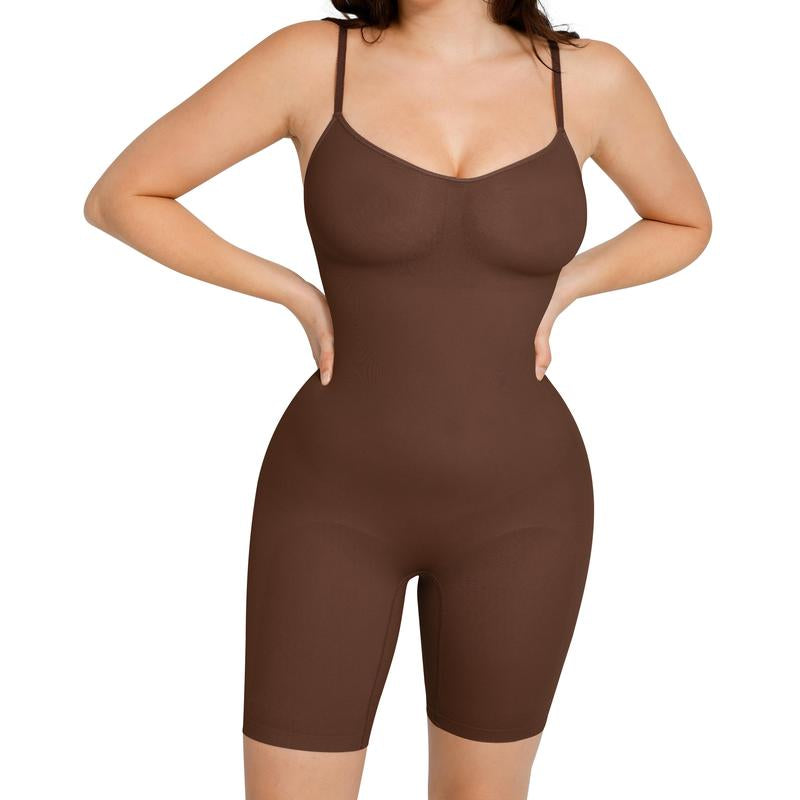 Feelingirl Shapewear for Women Butt Lifter Bodysuit Tummy Control Shapewear Seamless Womenswear Comfort Spaghetti Strap Hip Underwear Basic Minimalist