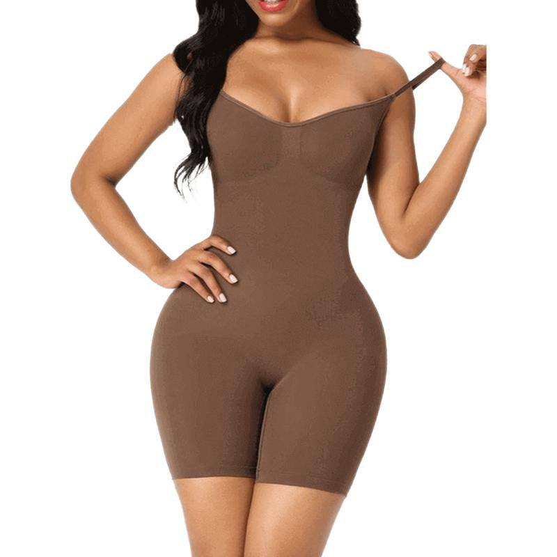 Feelingirl Shapewear for Women Butt Lifter Bodysuit Tummy Control Shapewear Seamless Womenswear Comfort Spaghetti Strap Hip Underwear Basic Minimalist