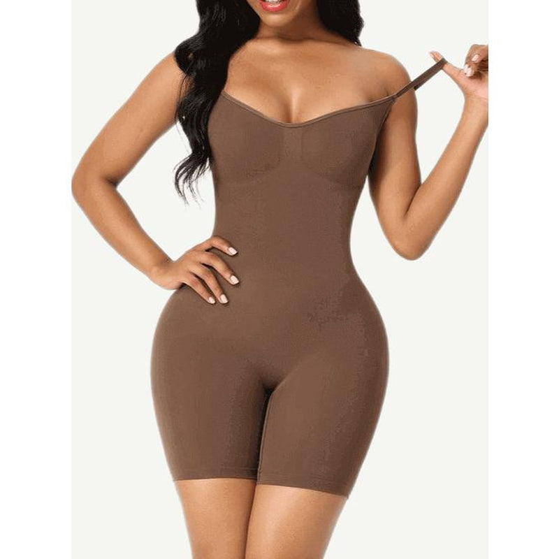 Feelingirl Shapewear for Women Butt Lifter Bodysuit Tummy Control Shapewear Seamless Womenswear Comfort Spaghetti Strap Hip Underwear Basic Minimalist